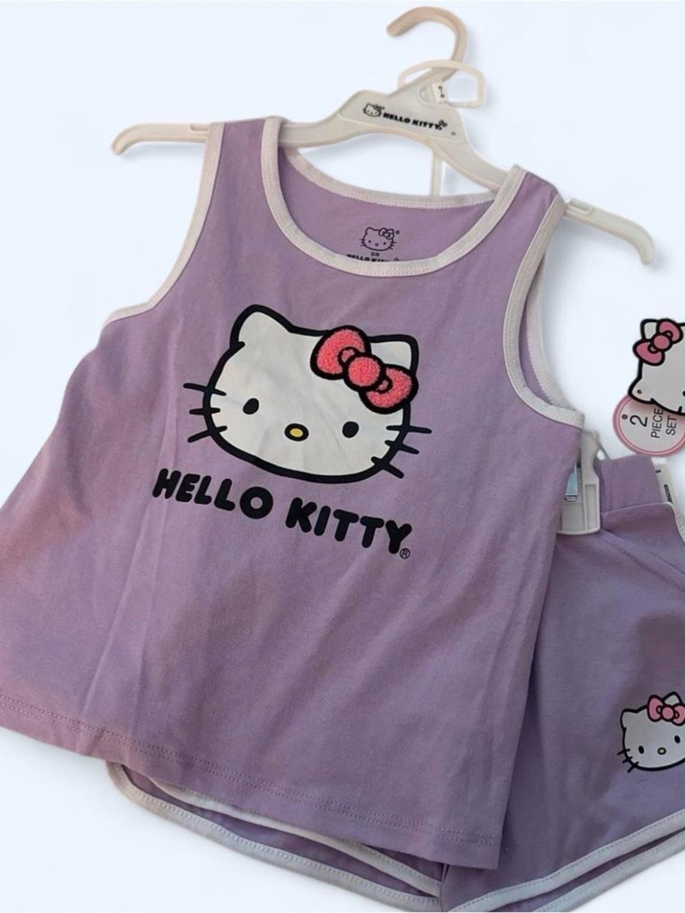 Hello Kitty Lavender & Cream Tank and Shorts Set